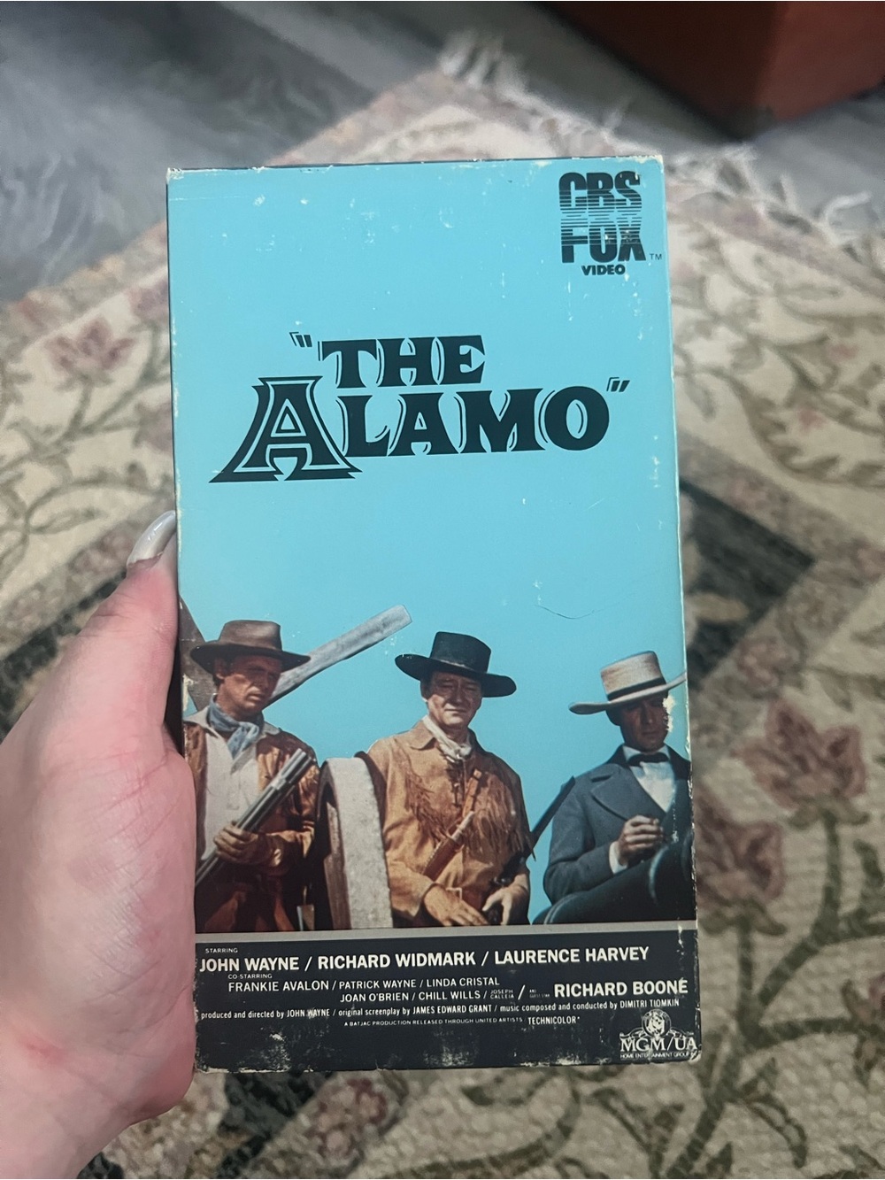 The Alamo VHS Tape - Blue Western Cover